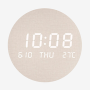 Wooden Aura LED Wall Clock